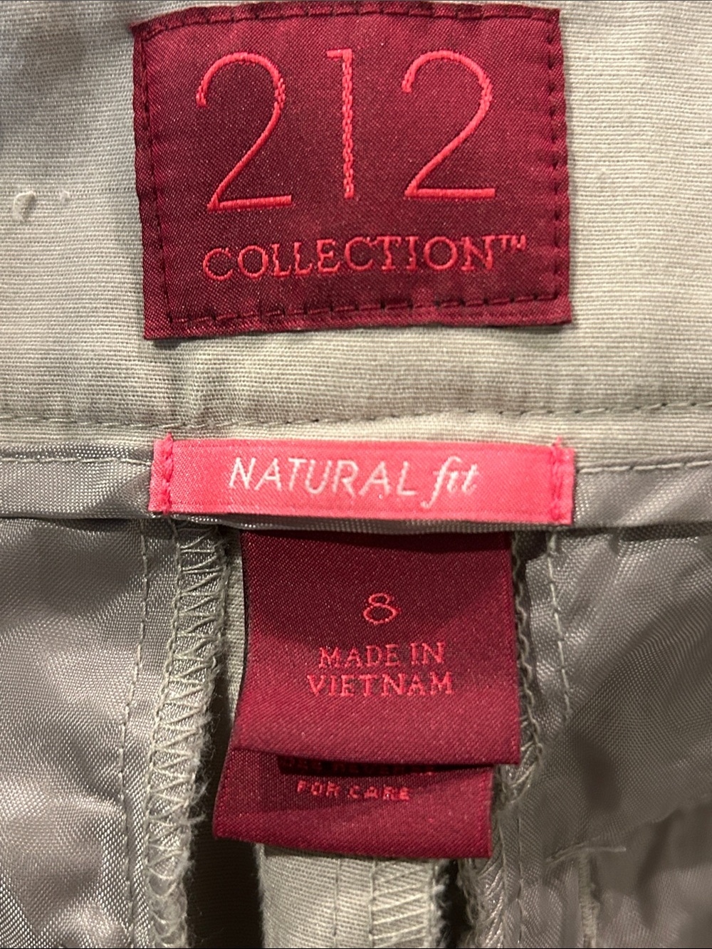 212 Collection Straight Leg Pants in Light Tan-Natural Fit Size 8 - Picture 9 of 11